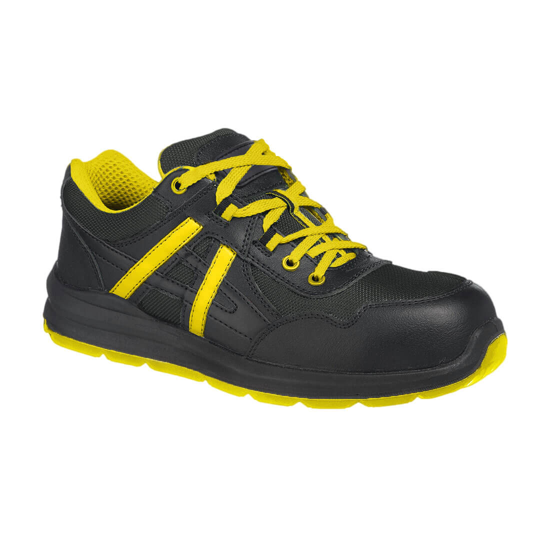 Portwest Composite Leather and Mesh Trainer S1P SRC - Style FT60