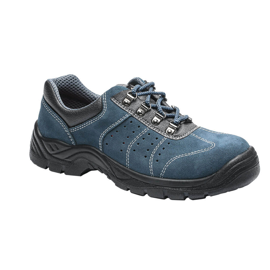 Portwest Steel Suede Leather Low Shoe S1P SRC 