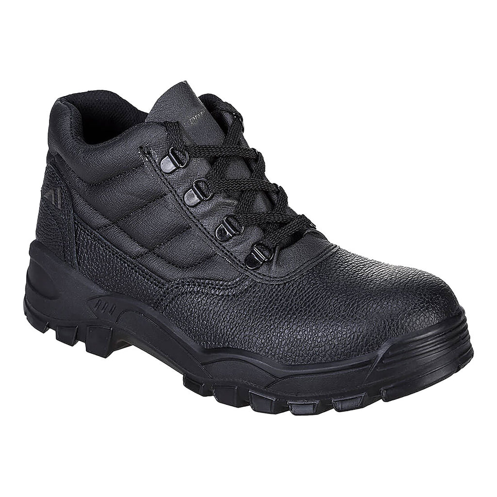 Portwest Steel Split Leather Mid Boot S1P SR- Style FW10