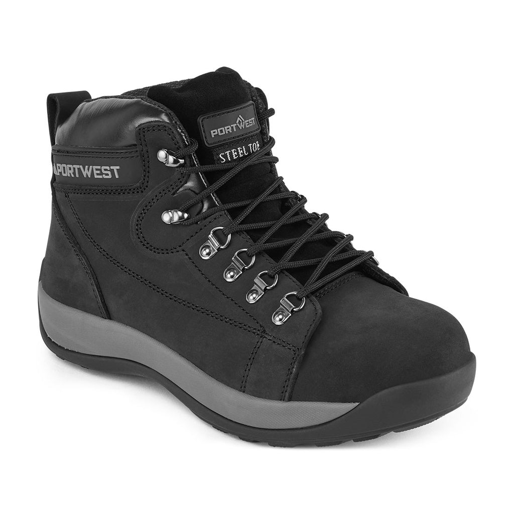 Portwest Steel Nubuck Leather Mid Boot SB HRO- Style FW31
