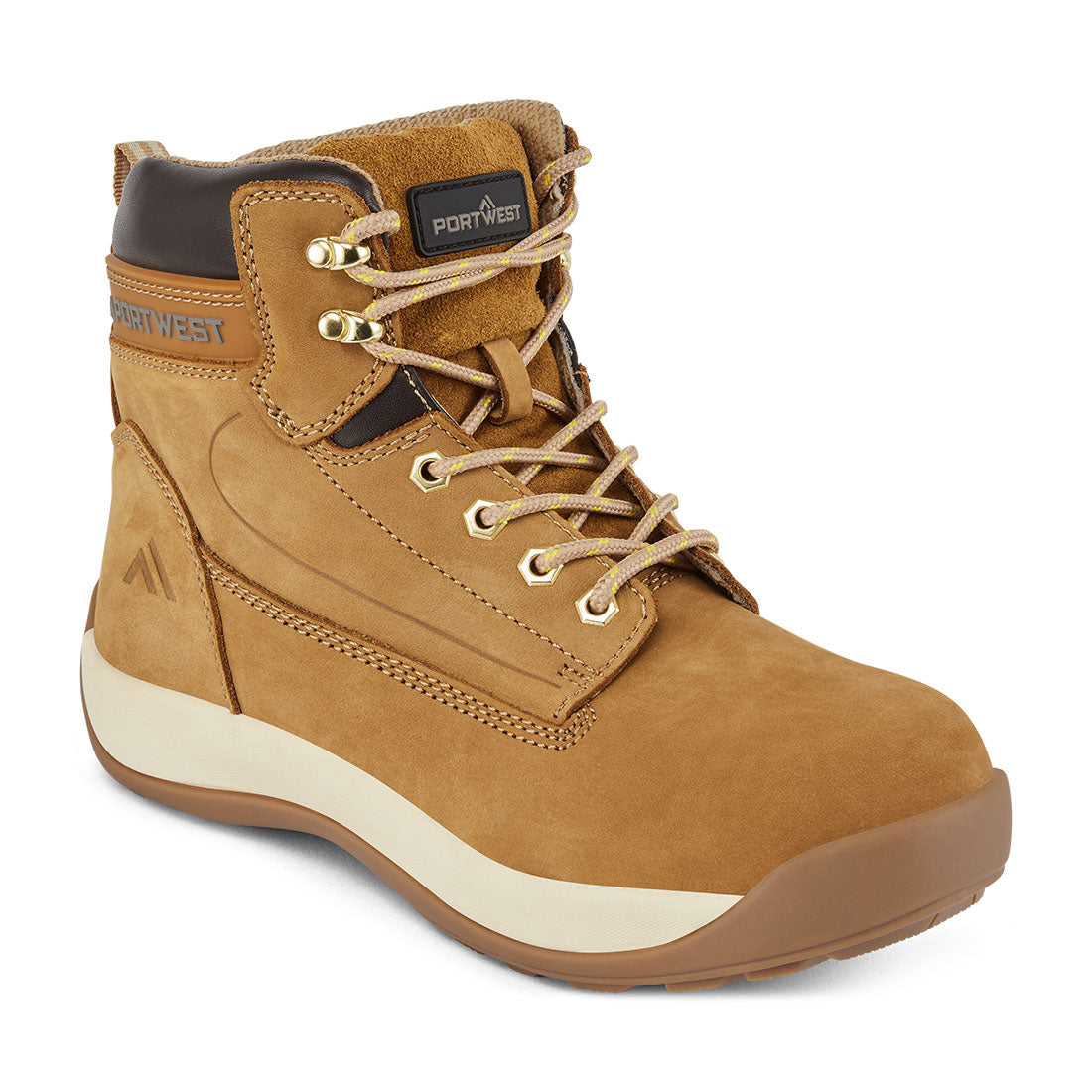 Portwest Steel Nubuck Leather Mid Boot S3 HRO - Style FW32