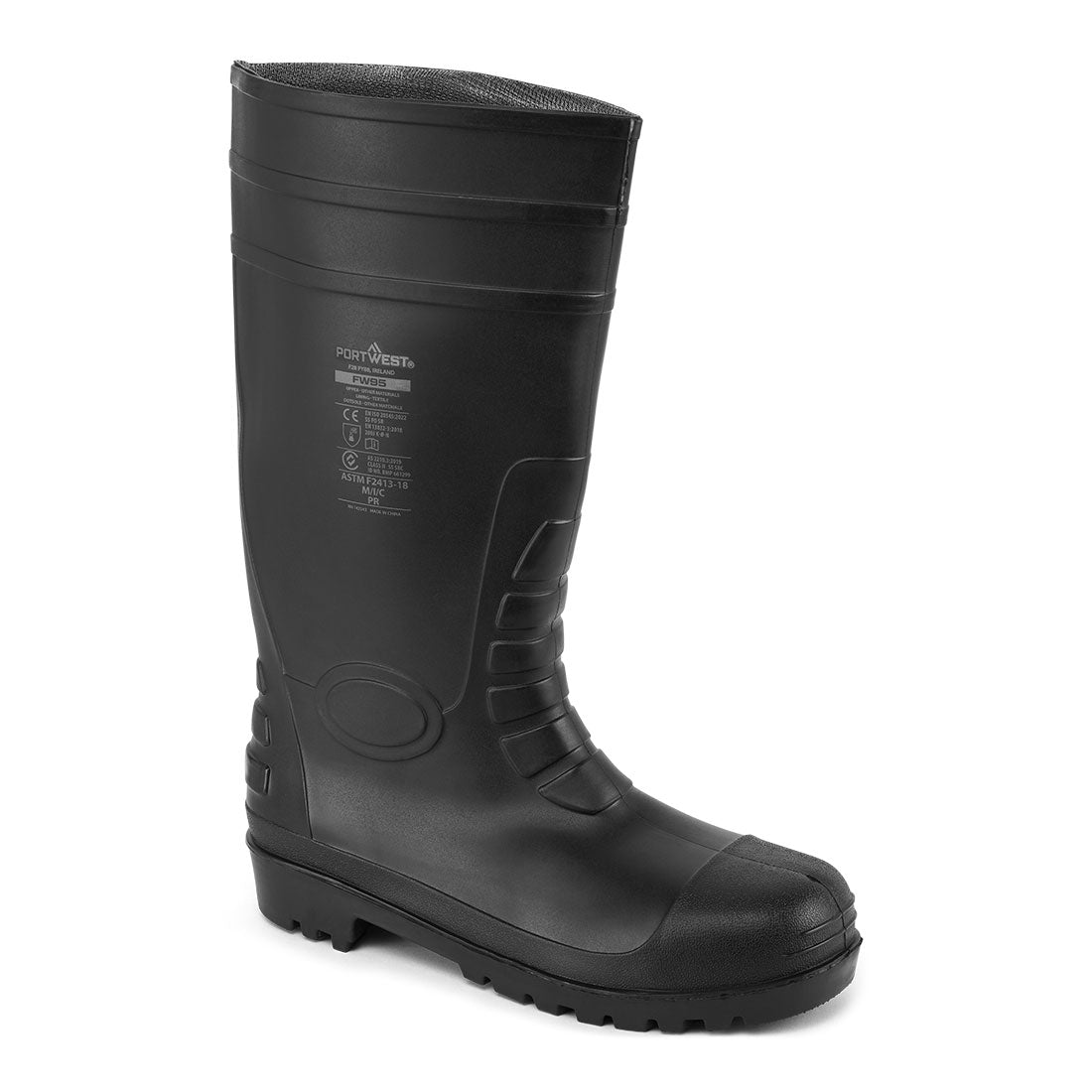 Portwest Steel PVC Wellington S5 FO CI- Style FW95