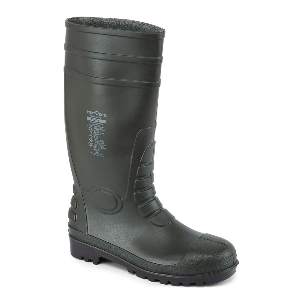 Portwest Steel PVC Wellington S5 FO CI - Style FW95