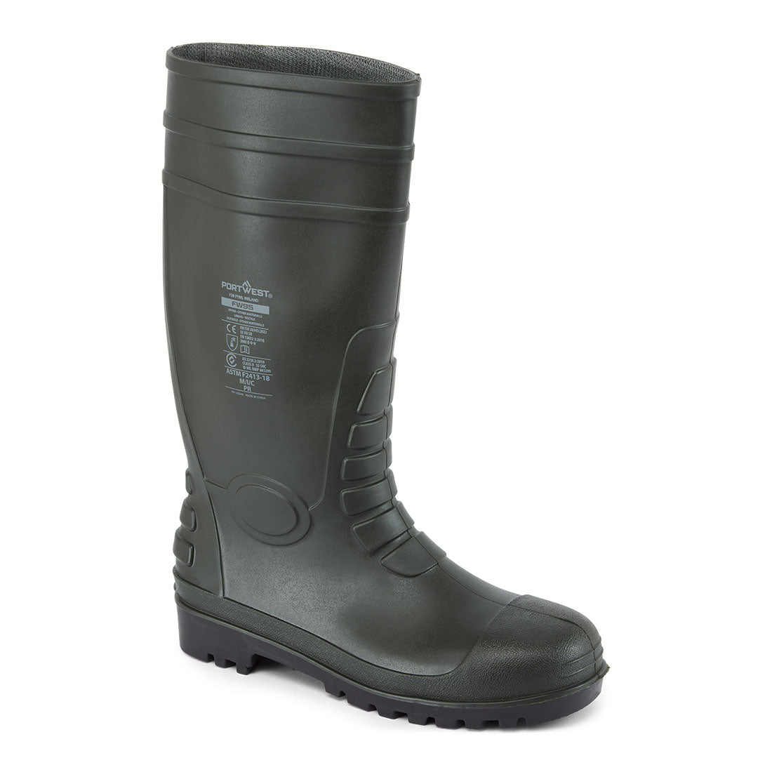 Portwest Steel PVC Wellington S5 FO CI- Style FW95