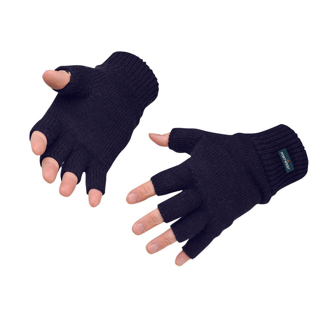 Portwest Insulated Fingerless Knit Glove- Style GL14