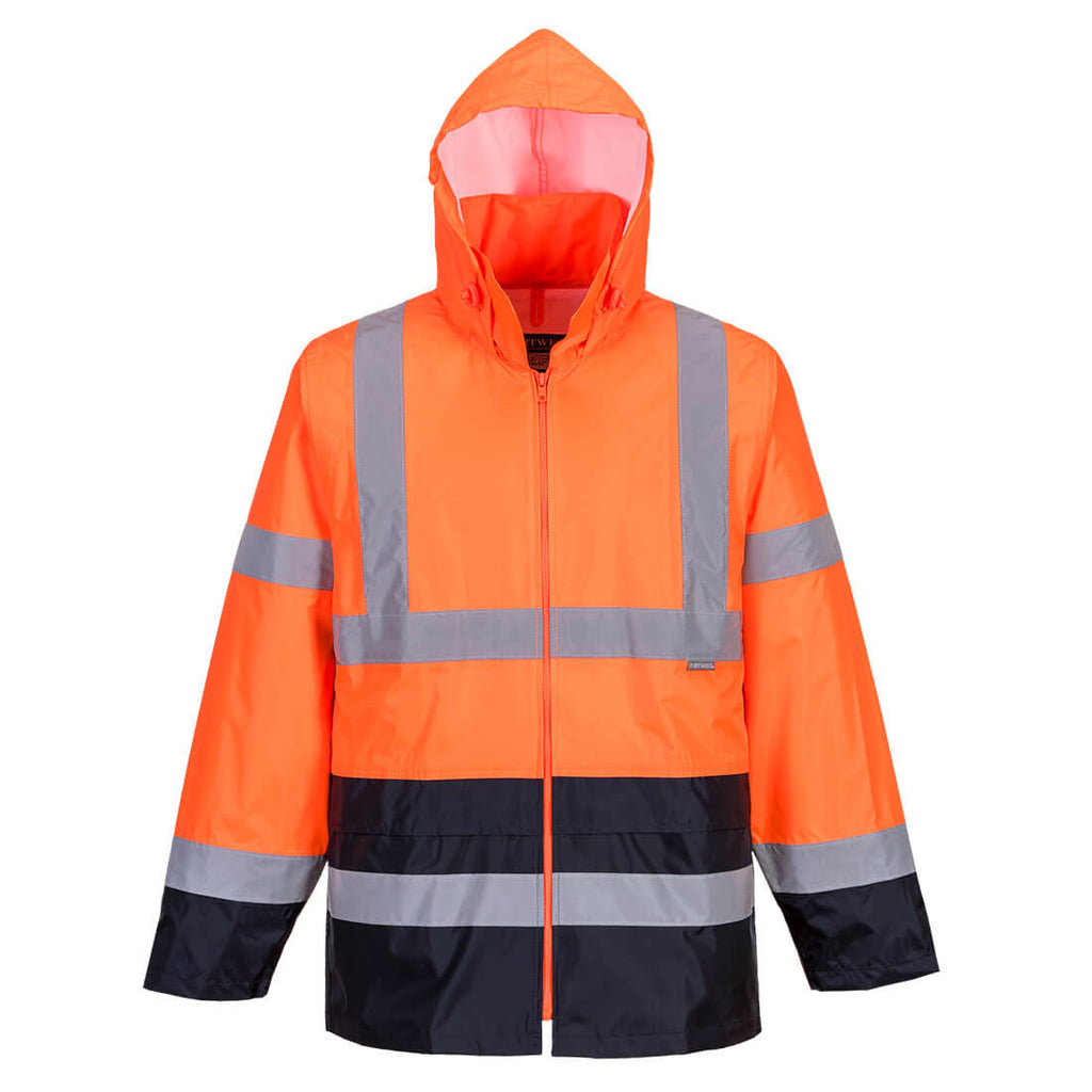 Portwest Hi-Vis Contrast Classic Rain Jacket - Style H443