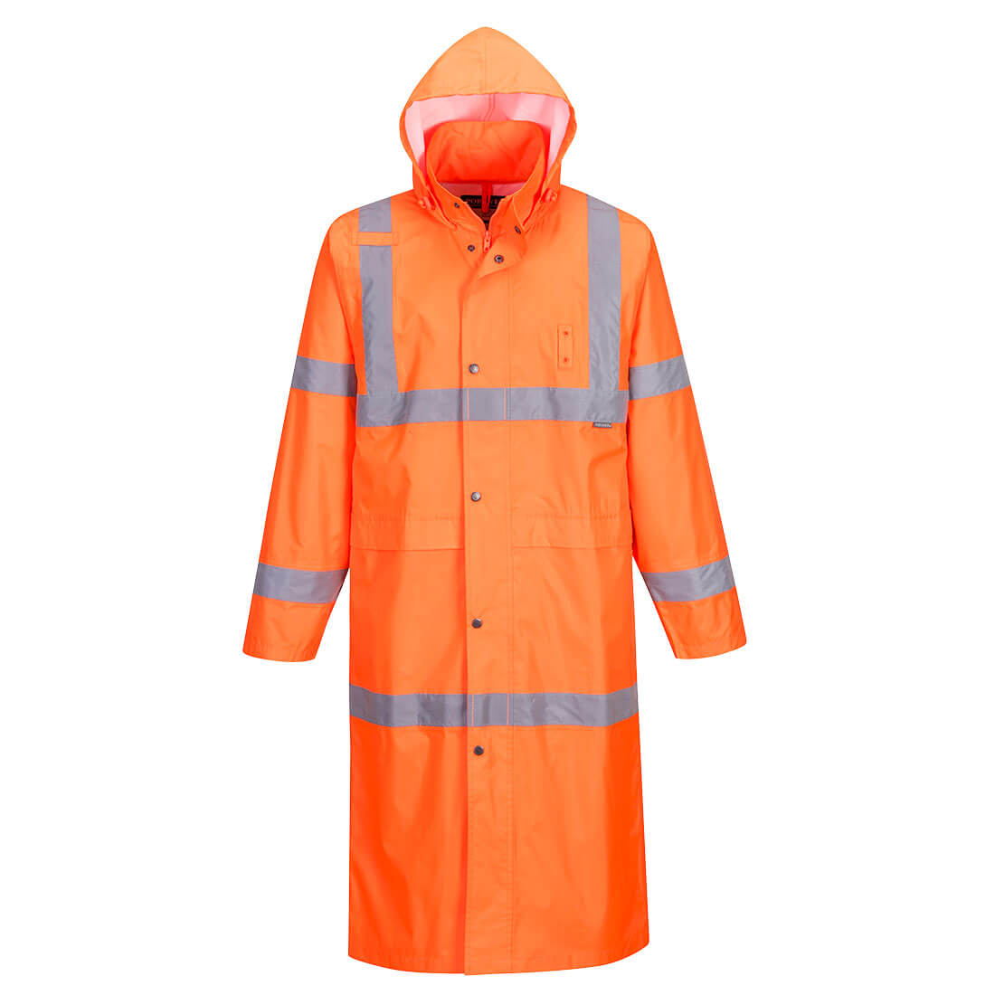 Portwest Hi-Vis Rain Coat 122cm - Style H445