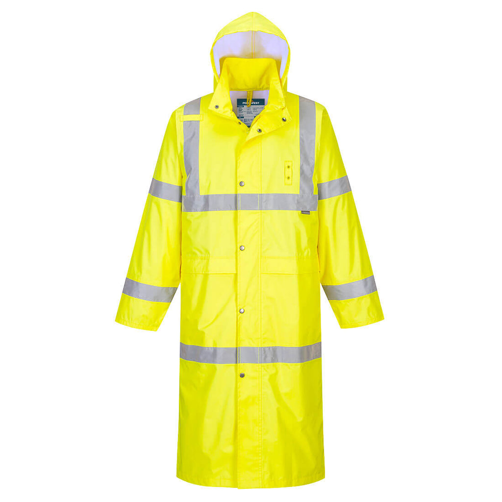 Portwest Hi-Vis Rain Coat 122cm 