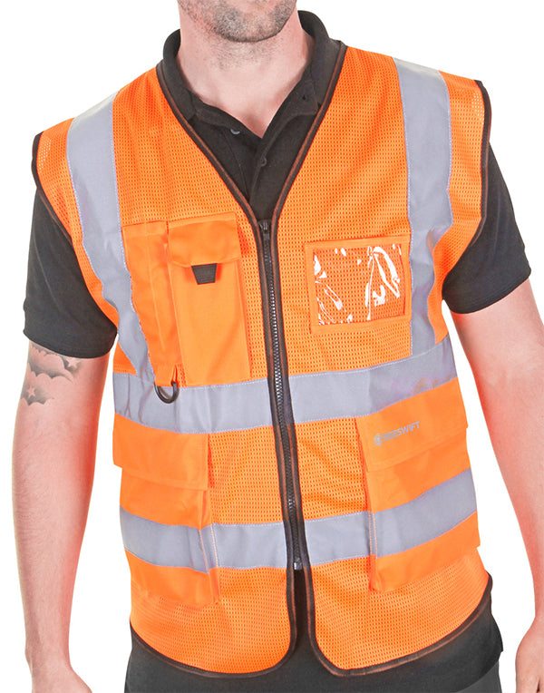 Beeswift Hi-Vis Executive Mesh Vest. (Each)