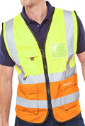 Beeswift Hi-Vis Two Tone Executive Id Vest. (Each)
