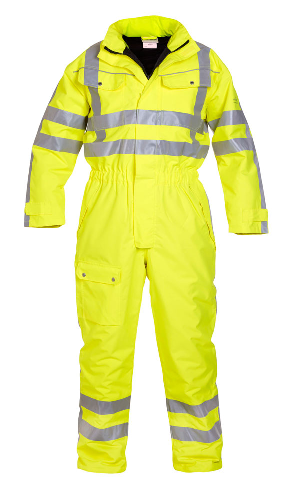 Hydrowear Uelsen Hi-Vis Waterproof Winter Coverall. (Each)
