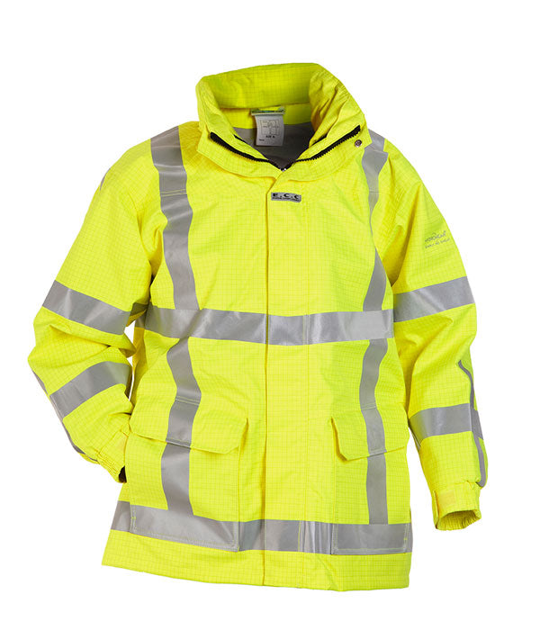 Hydrowear Markelo Multi Sns Fire Retardant Hi-Vis Anti-Static Waterproof Parka Jacket. (Each)