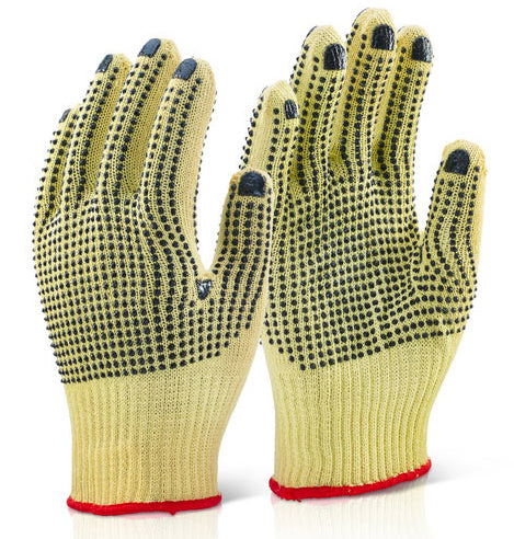 Beeswift Reinforced Medium Weight Dotted Gloves. (Pair)