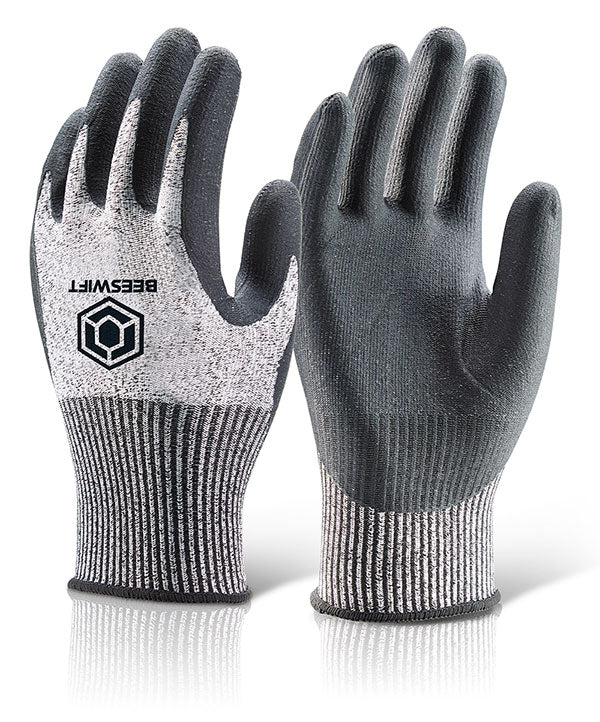 Beeswift Micro Foam Nitrile Cut Level B Gloves. (Pair)