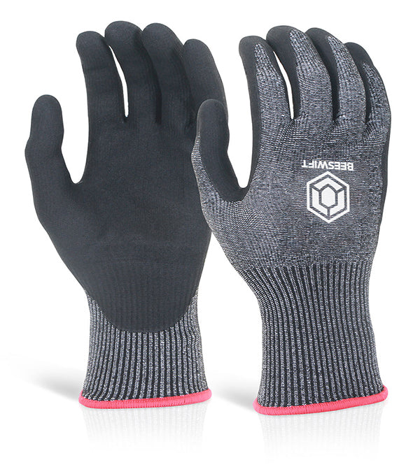 Beeswift Micro Foam Nitrile Cut Level 5 Gloves. (Pair)