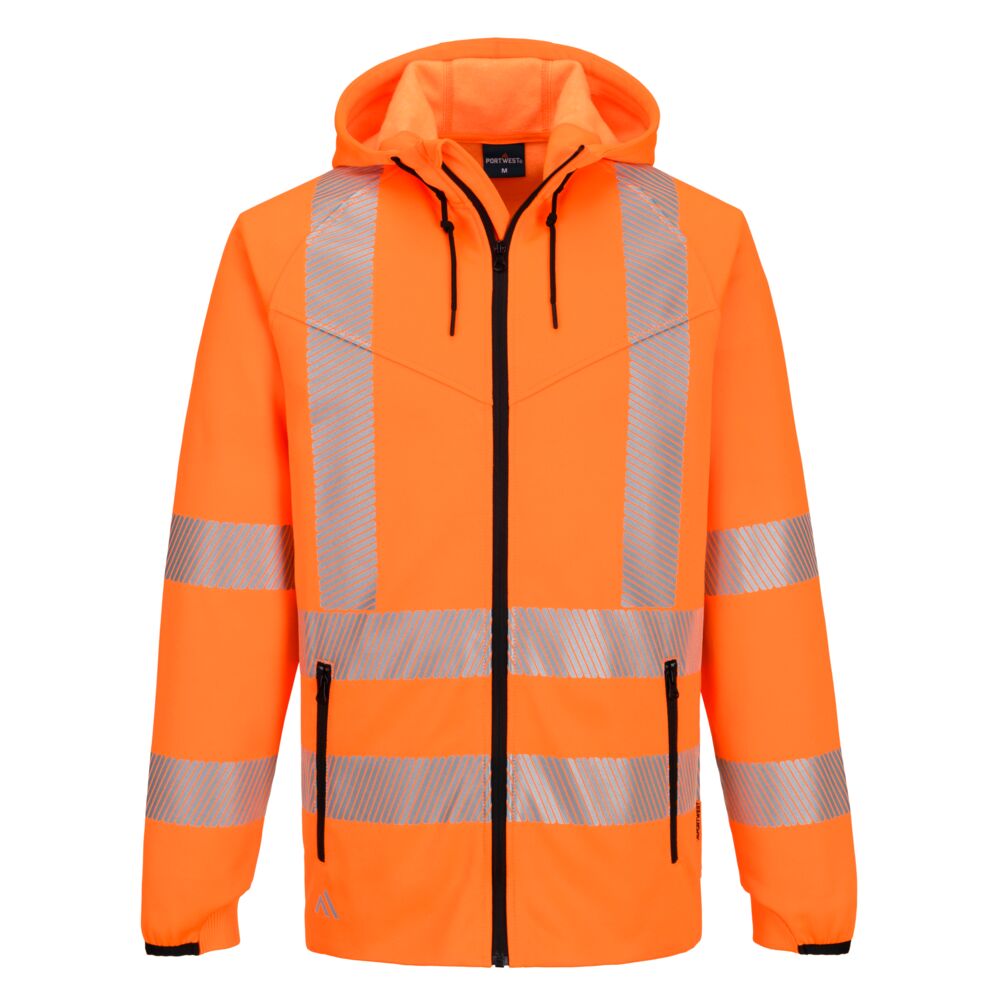 Portwest KX3 Sport Hi-Vis Zipped Hoodie 