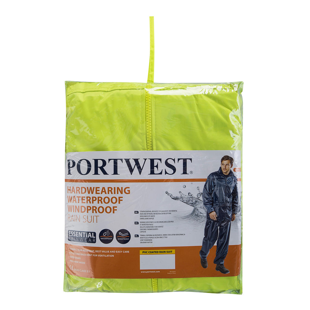 Portwest Essentials Rainsuit (2 Piece Suit)- Style L440