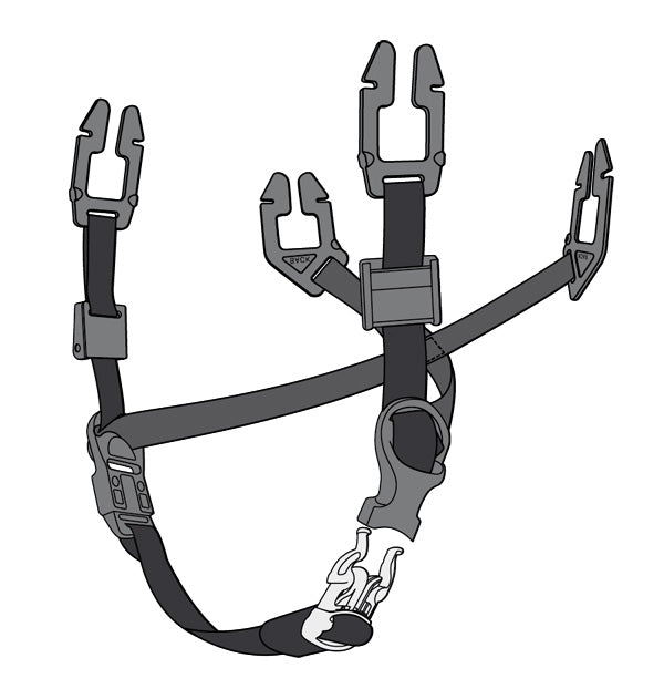 Msa Universal 4-Point Chin Strap For Safety Helmets. (Per 20)