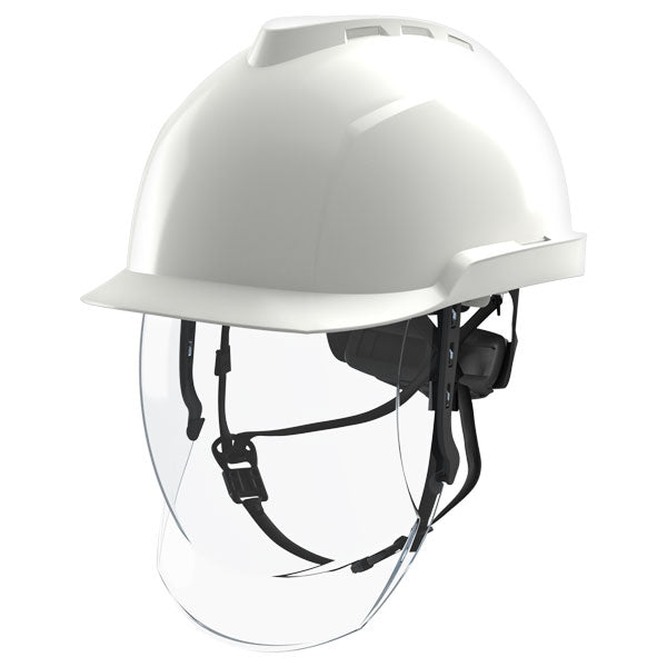 Msa V-Gard 950 Electrician Safety Helmet With Face Shield. (Each)