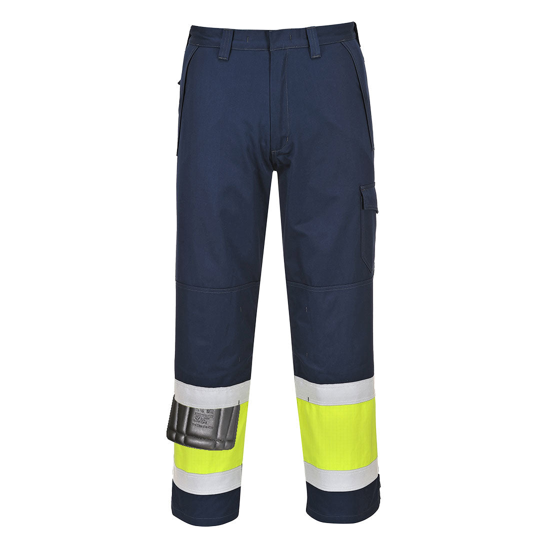 Portwest Modaflame Work Hi-Vis Class 1 Multi-Norm FR Trousers- Style MV26