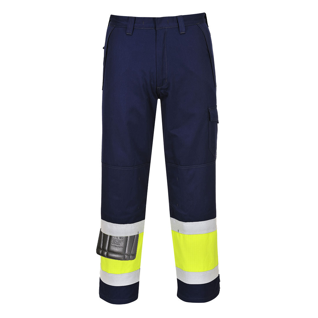 Portwest Modaflame Work Hi-Vis Class 1 Multi-Norm FR Trousers- Style MV26