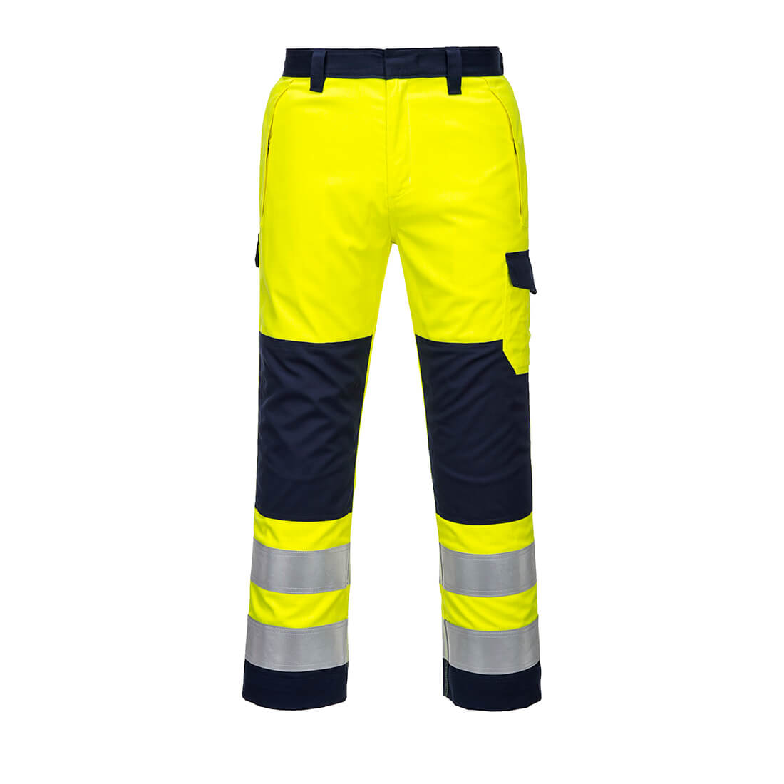 Portwest Modaflame Work Hi-Vis Multi-Norm Contrast FR Trousers- Style MV46