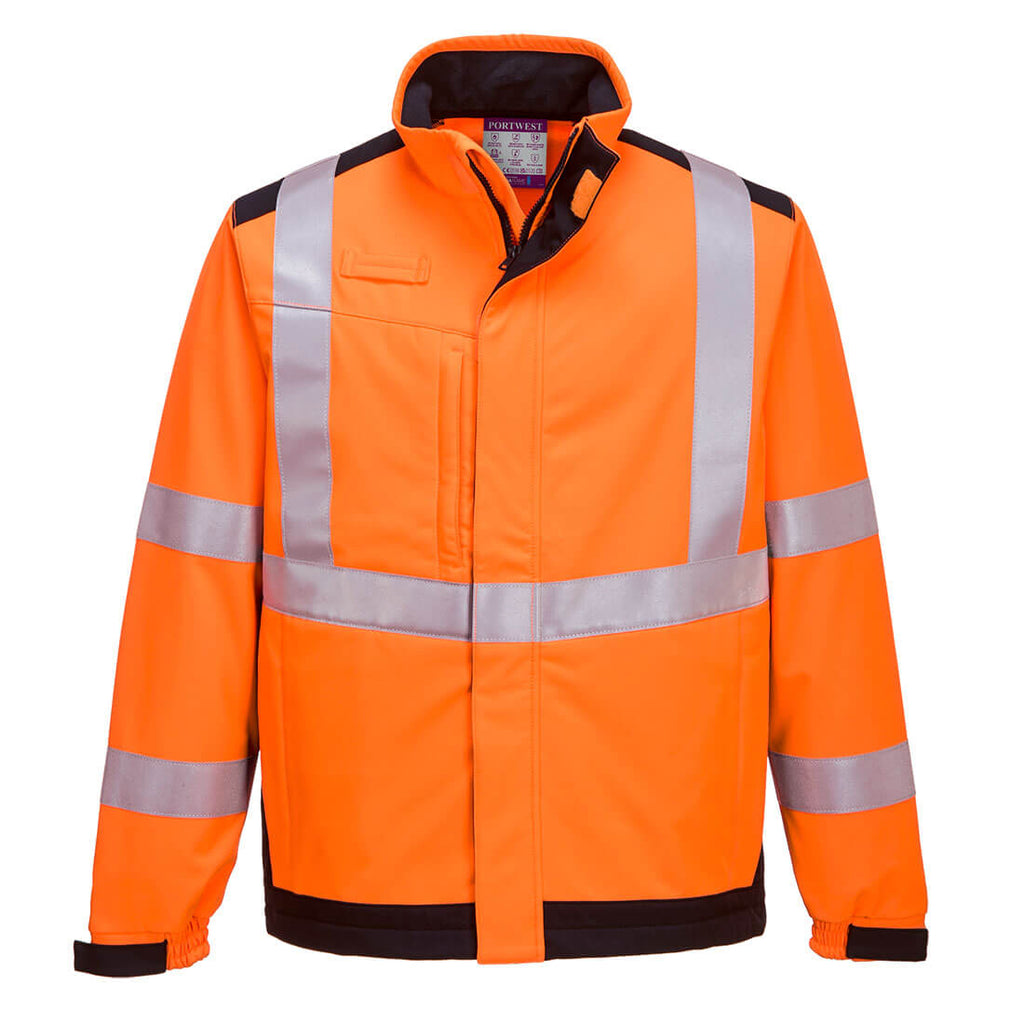 Portwest Modaflame Softshell Hi-Vis Multi-Norm FR Jacket- Style MV72