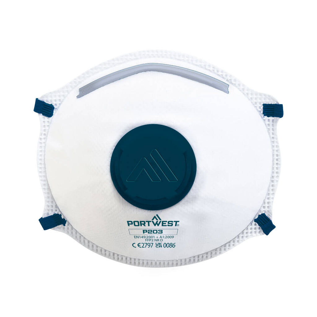 Portwest FFP2 Valved Dolomite Respirator (Pk10)- Style P203