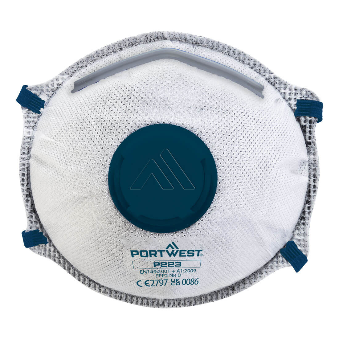 Portwest FFP2 Carbon Valved Dolomite Respirator (Pk10)- Style P223