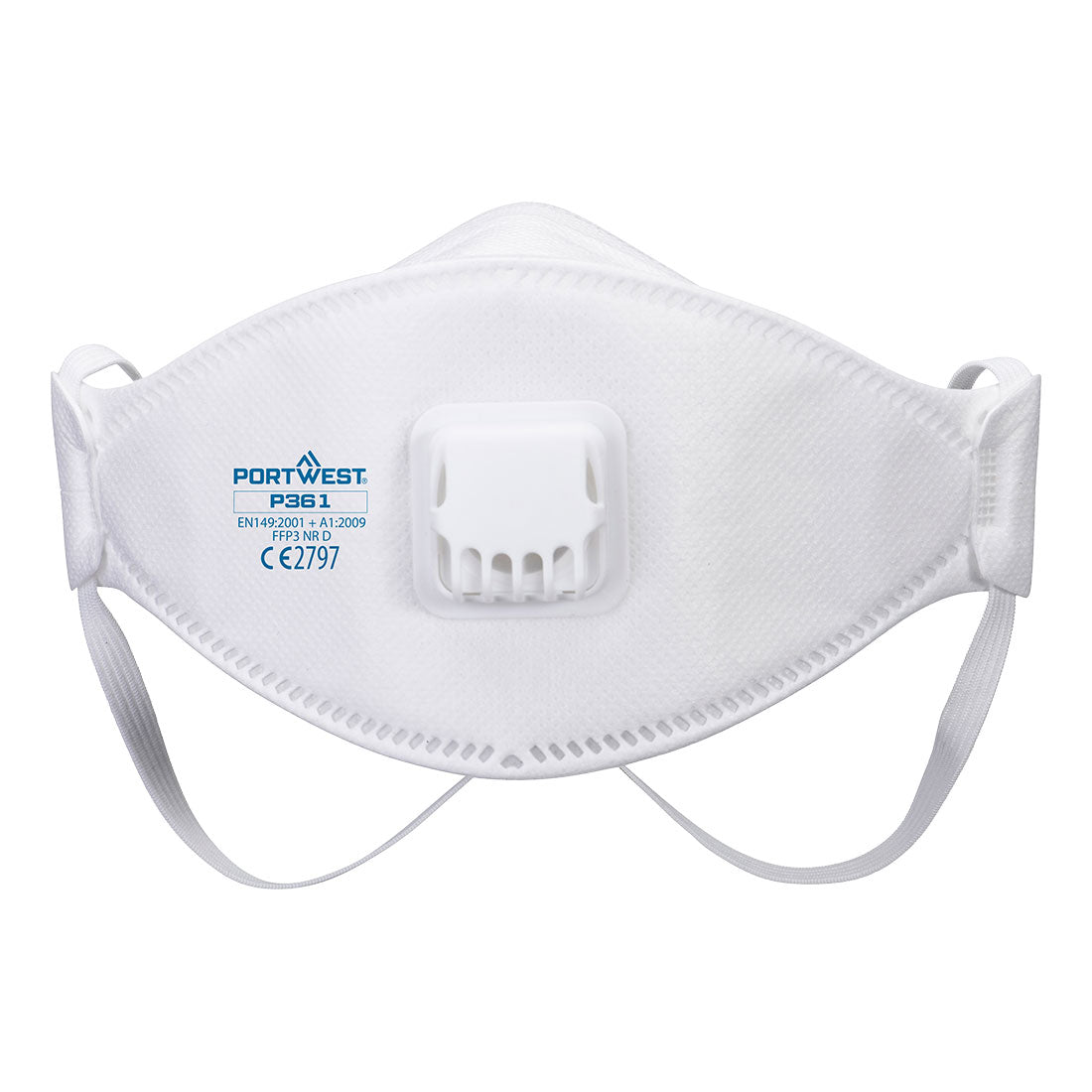 Portwest Trifold Valved Dolomite FFP3 Respirator (Pk10)- Style P361