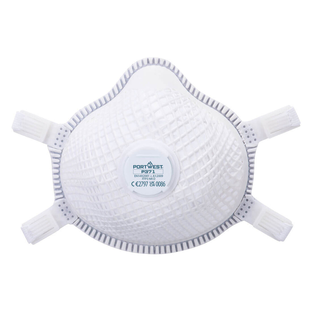 Portwest ERGONET FFP3 Valved Dolomite Respirator (Pk5)- Style P371