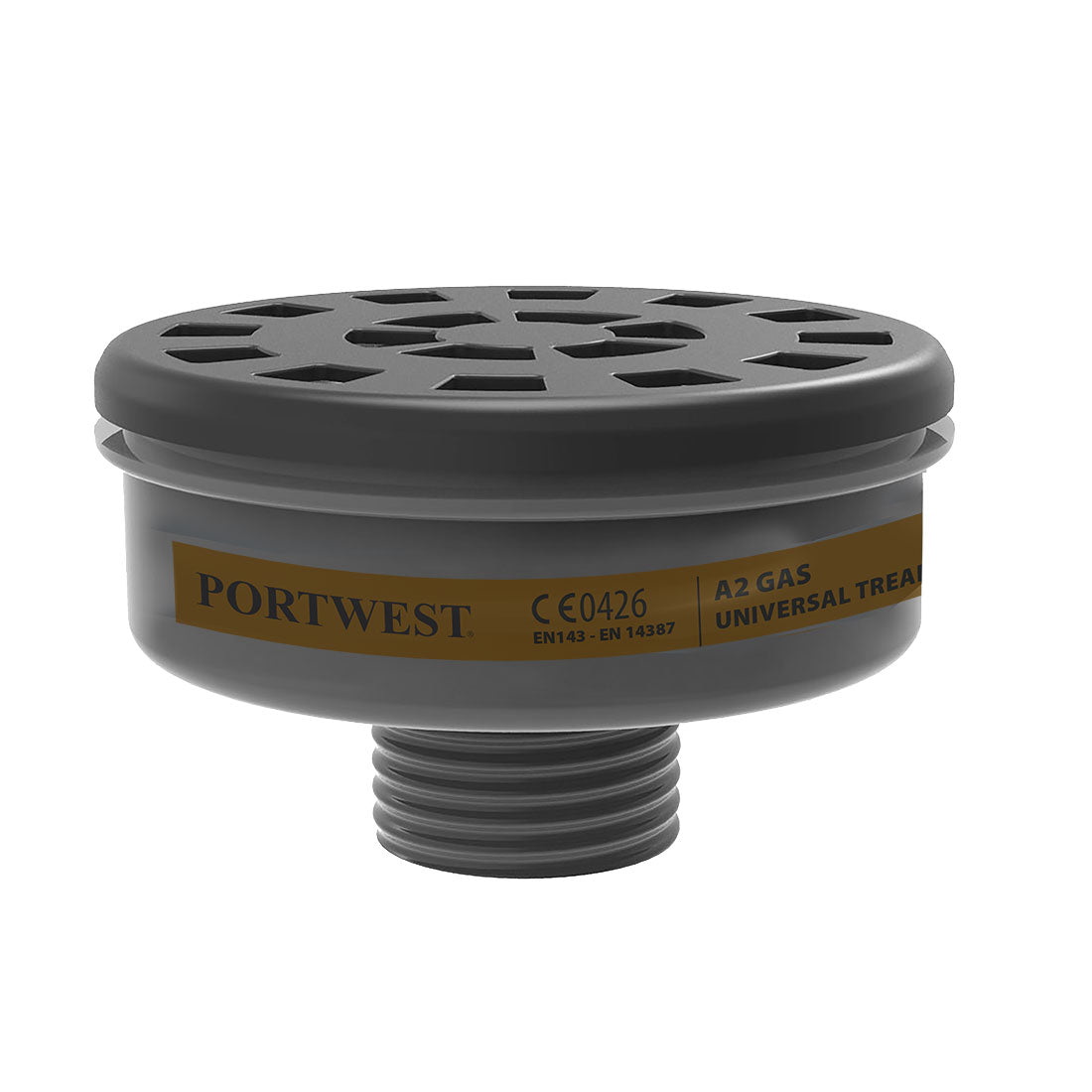 Portwest A2 Gas Filter Universal Thread (Pk6)- Style P906