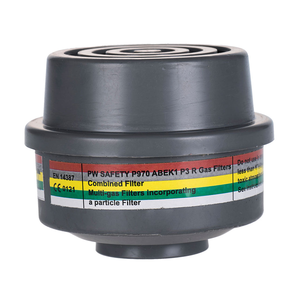 Portwest ABEK1P3 Combination Filter Special Thread Connection (Pk4)- Style P970