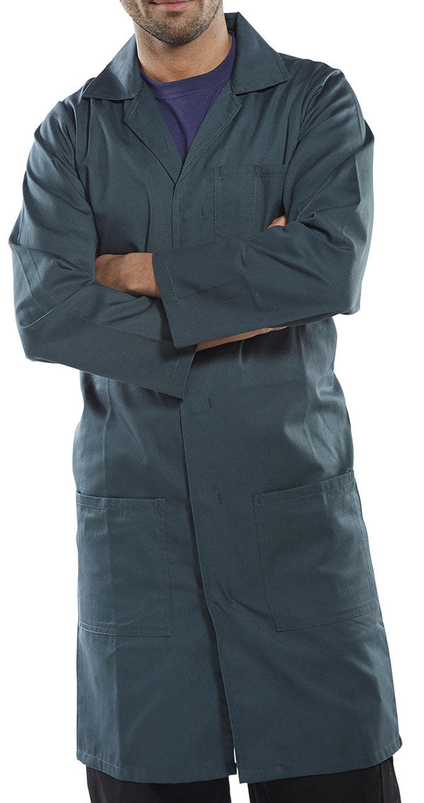 Beeswift Poly Cotton Warehouse Coat. (Each)