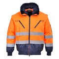 Portwest Hi-Vis 3-in-1 Contrast Pilot Jacket - Style PJ50