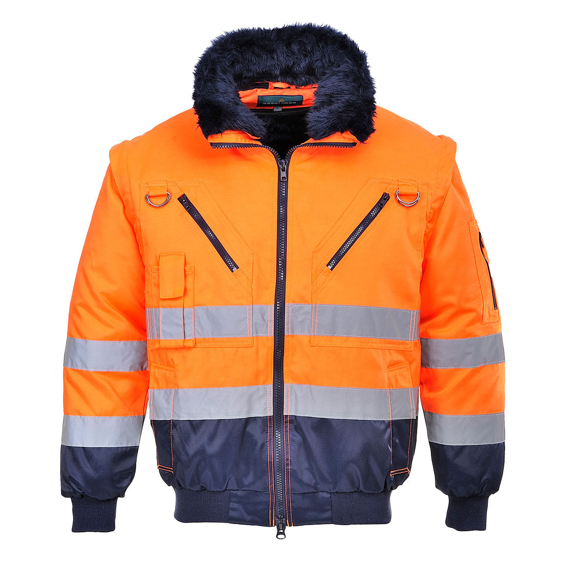 Portwest Hi-Vis 3-in-1 Contrast Pilot Jacket - Style PJ50