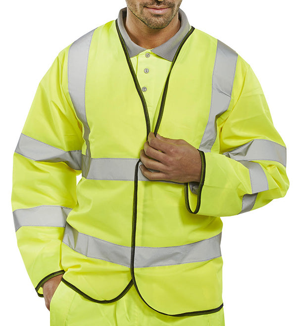 Beeswift Hi-Vis Long Sleeve Jerkin. (Each)