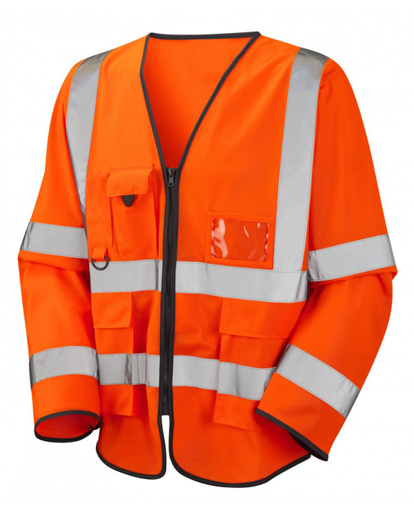 Beeswift Hi-Vis Long Sleeve Executive Id Jerkin. (Each)