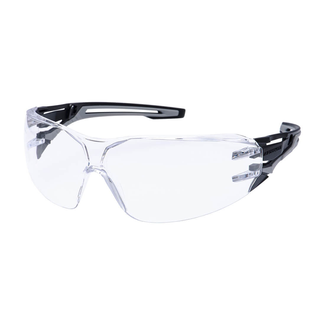 Portwest Anthracite Wraparound Safety Glasses- Style PR01