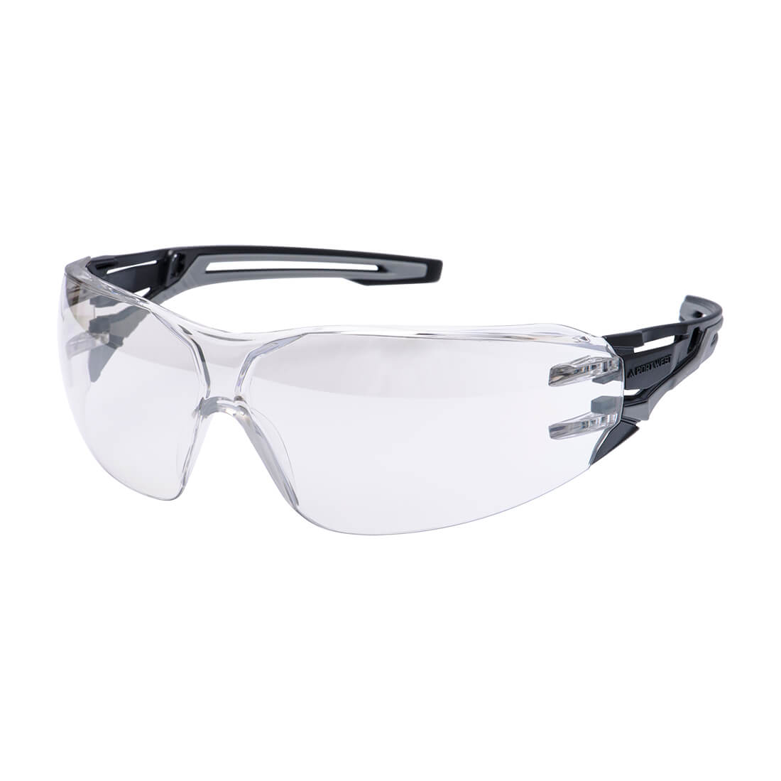 Portwest Anthracite Wraparound Safety Glasses- Style PR01
