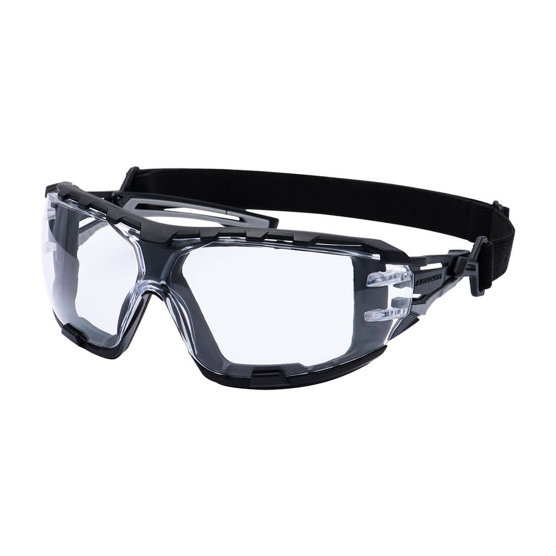 Portwest Anthracite Wraparound Plus Safety Glasses- Style PR02
