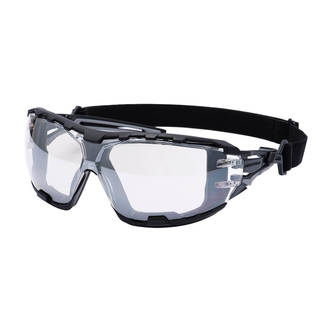 Portwest Anthracite Wraparound Plus Safety Glasses- Style PR02