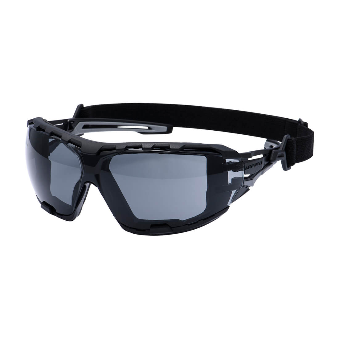 Portwest Anthracite Wraparound Plus Safety Glasses- Style PR02