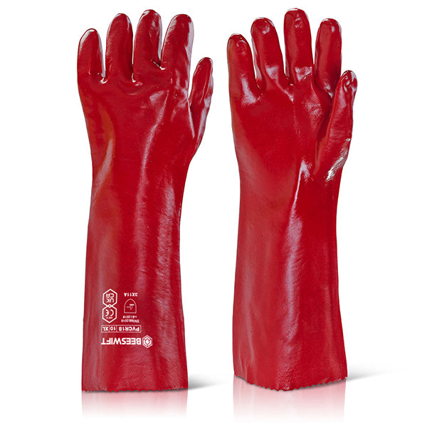Pvc 18" Gauntlet. (Pair)