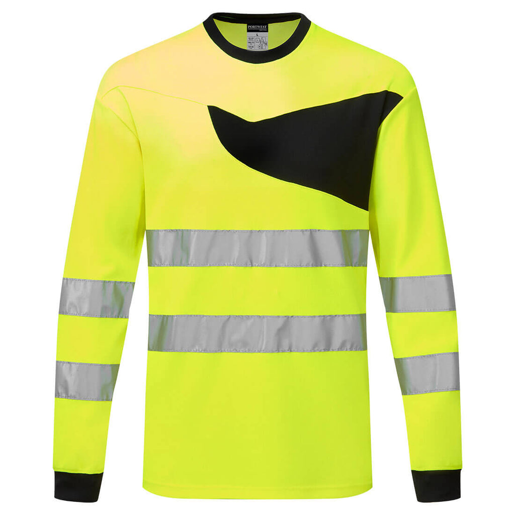Portwest PW2 Hi-Vis T-Shirt L/S- Style PW221