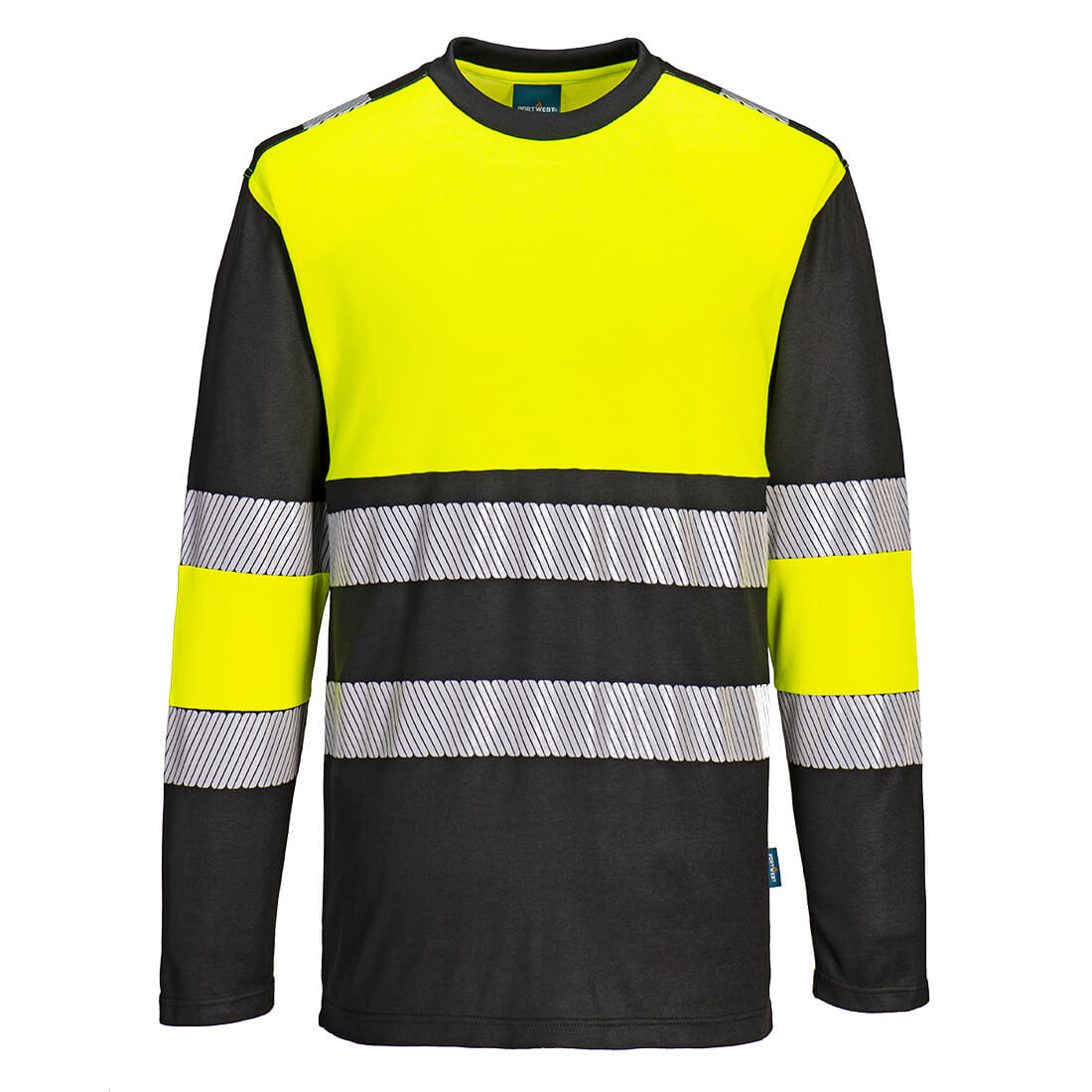 Portwest PW3 Hi-Vis Cotton Comfort Class 1 T-Shirt L/S - Style PW312