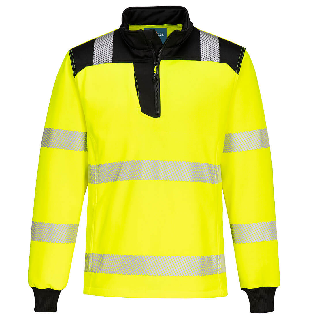 Portwest PW3 Hi-Vis 1/4 Zip Sweatshirt- Style PW326