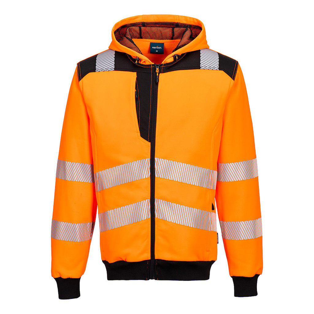 Portwest PW3 Hi-Vis Zip Hoodie 