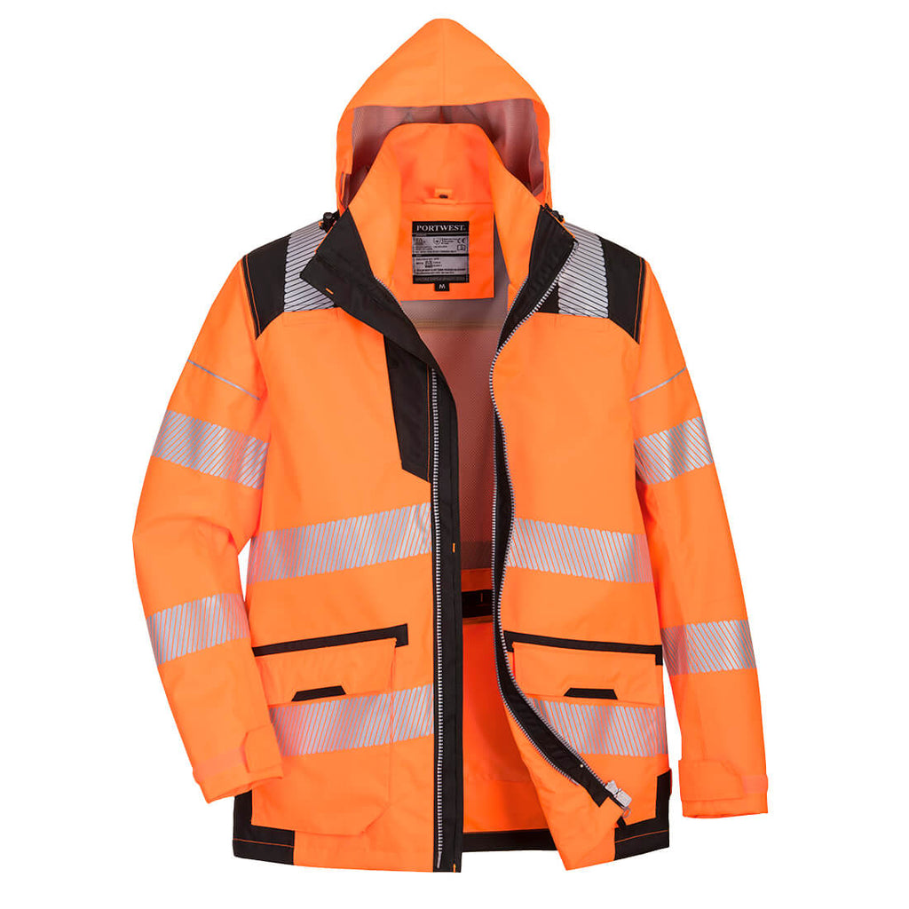 Portwest PW3 Hi-Vis Breathable 5-in-1 Jacket- Style PW367