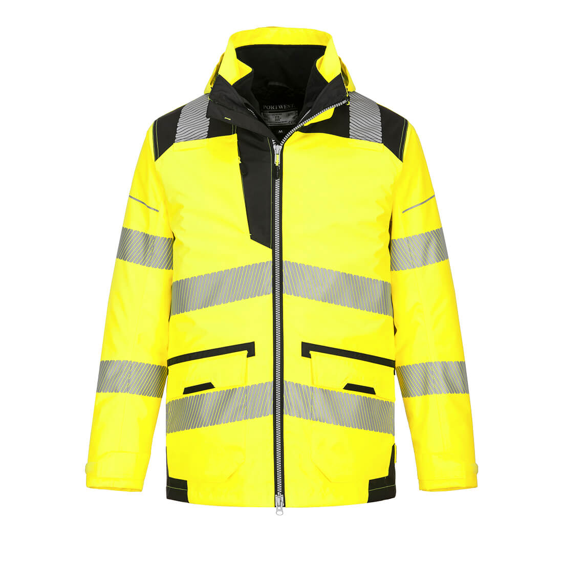 Portwest PW3 Hi-Vis Breathable 5-in-1 Jacket- Style PW367